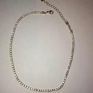 Francesca’s Diamond Stud Chocker Necklace